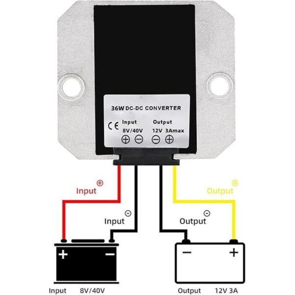 MGGi DC 8V40V a 12V 3A 36W regulador de voltaje del_3