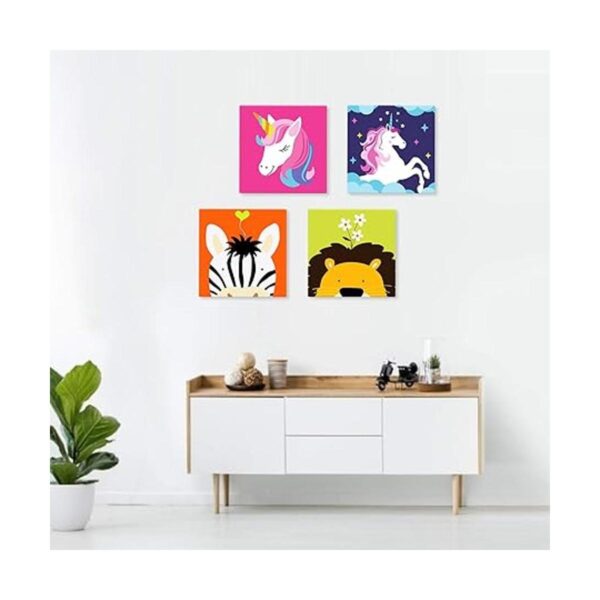 G.C 2 piezas de pintura por números para niños unicornio