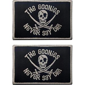 The Goonies Never Say Die Parche bordado de tela con