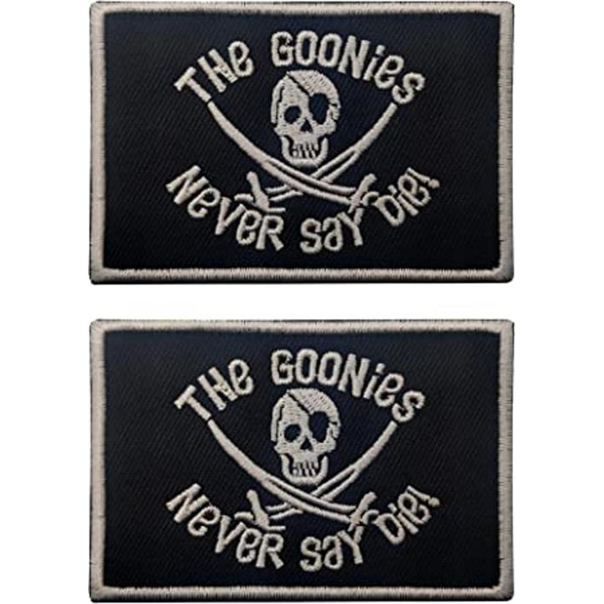 The Goonies Never Say Die Parche bordado de tela con