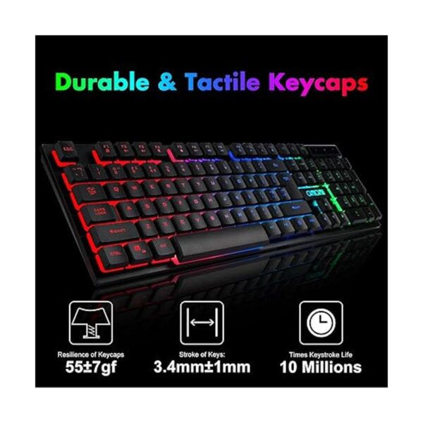 Teclado inalámbrico para juegos y mouse RGB_4