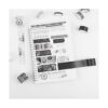Dizdkizd Juego de cinta washi en blanco y negro 20 rollos