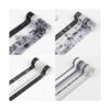Dizdkizd Juego de cinta washi en blanco y negro 20 rollos