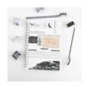 Dizdkizd Juego de cinta washi en blanco y negro 20 rollos
