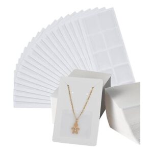 BUUFAN 400 unidades de collar de tarjetas de exhibición de