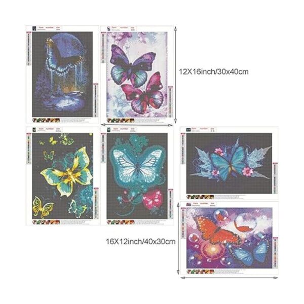 Maripabon Paquete de 6 kits de pintura de diamantes de
