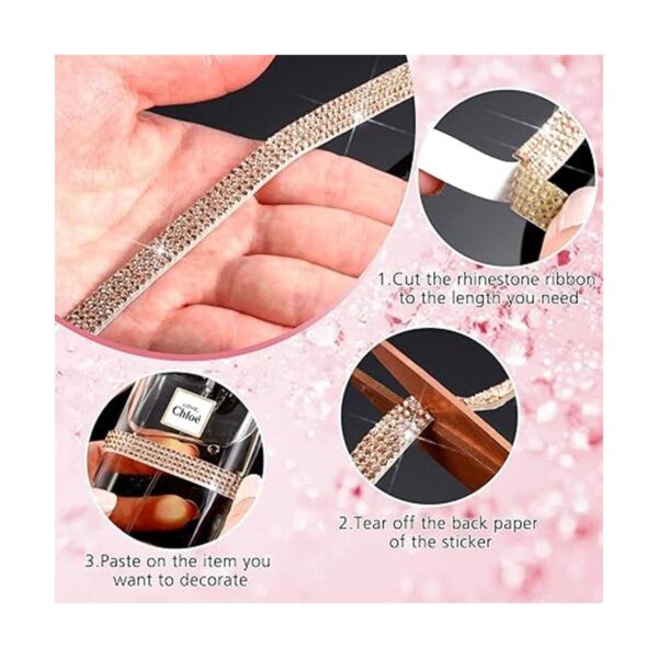 Cinta de diamantes de imitación de cristal cinta