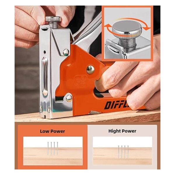 DIFFLIFE YEAHOME Pistola de grapas resistente 4