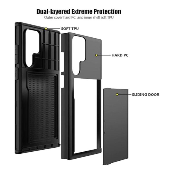 Nvollnoe Funda para Samsung S22 Ultra con tarjetero 5G de_3
