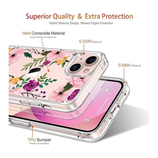 GiiKa Funda rígida para iPhone 13 Mini con protector de_4