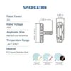 Brightfour Conectores de grifo en T para AWG 2812_4