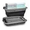 BROOKSTONE 1 unidad 11 galones cesta plegable de gran_1