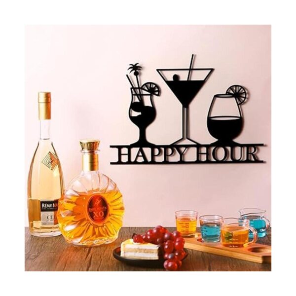 Letrero de barra de Happy Hour para decoración de pared