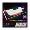 Teclado portátil 60 mecánico para juegos retroiluminado