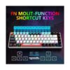 Teclado portátil 60 mecánico para juegos retroiluminado