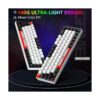 Teclado portátil 60 mecánico para juegos retroiluminado