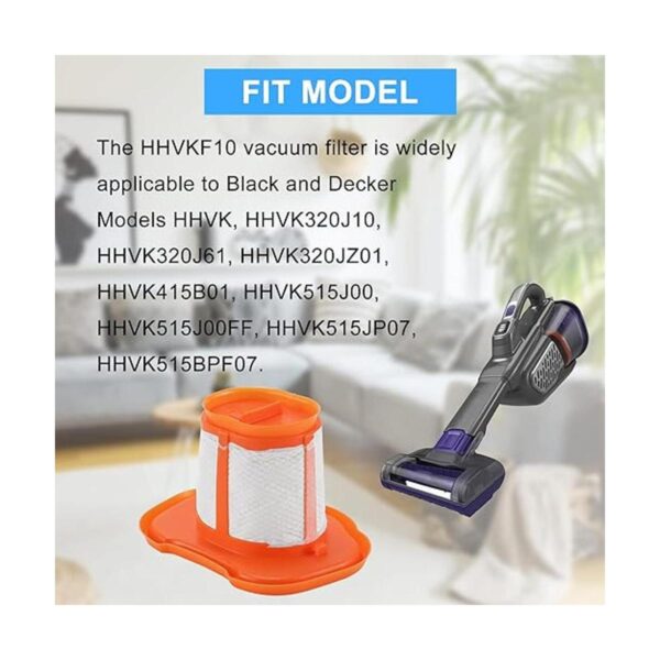HHVKF10 Filtro de repuesto compatible con aspiradora de_2