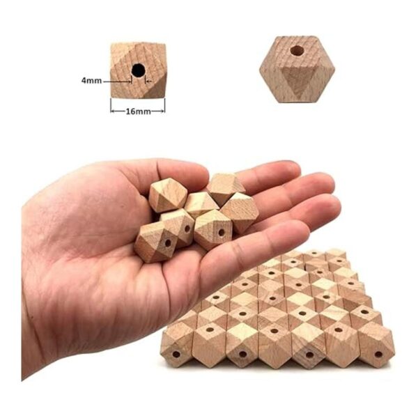 HEOCAKR Cuentas geométricas naturales de madera de haya_2