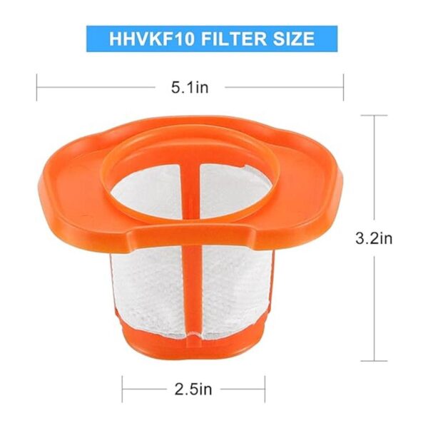HHVKF10 Filtro de repuesto compatible con aspiradora de_3
