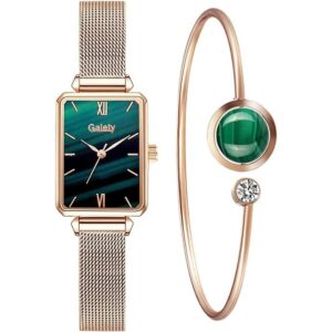 CdyBox Reloj de pulsera de aleación con correa de malla_1
