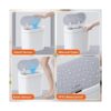 JOYBOS Bote de basura de baño 3 galones impermeable_5