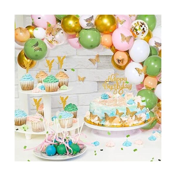 Decoración de fiesta de cumpleaños de hadas 154 piezas