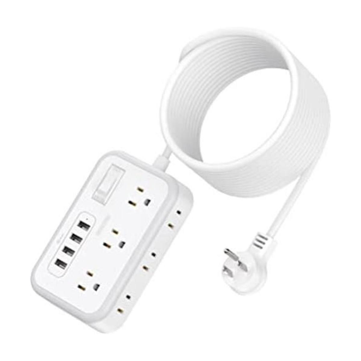 NTONPOWER Cable de extensión de enchufe plano de 25 pies