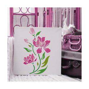 FINGERINSPIRE 9 plantillas de flores para pintar de 11.7 x_4