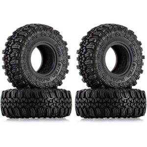 INJORA Neumáticos 1.0 de goma suave para automóvil SCX24_1