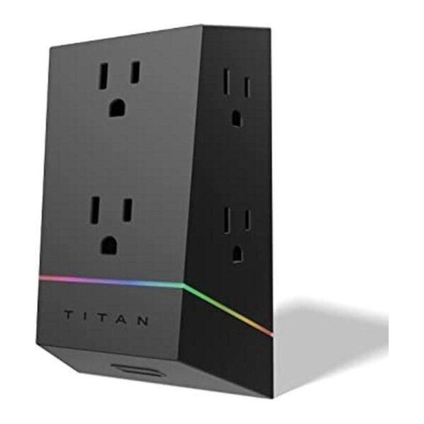 Titan Protector de sobretensión de 6 tomas tira de luz_1