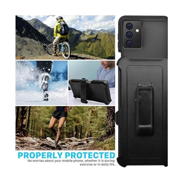 Funda para Galaxy A13 2022 con clip para cinturón_5
