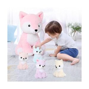 MorisMos Juguetes de peluche de zorro juego de peluche
