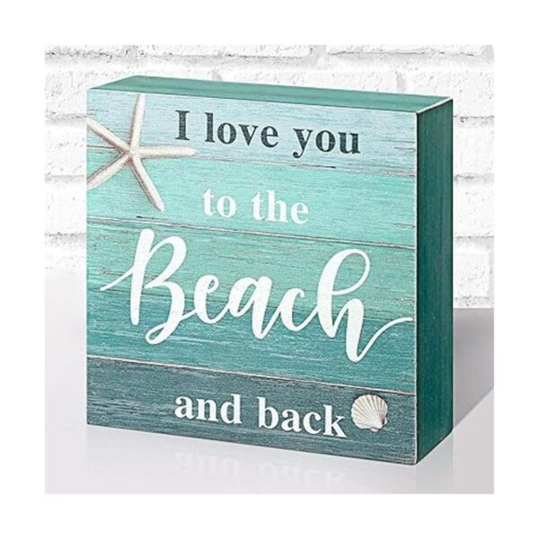 Jetec Letrero decorativo de playa con texto en inglés I