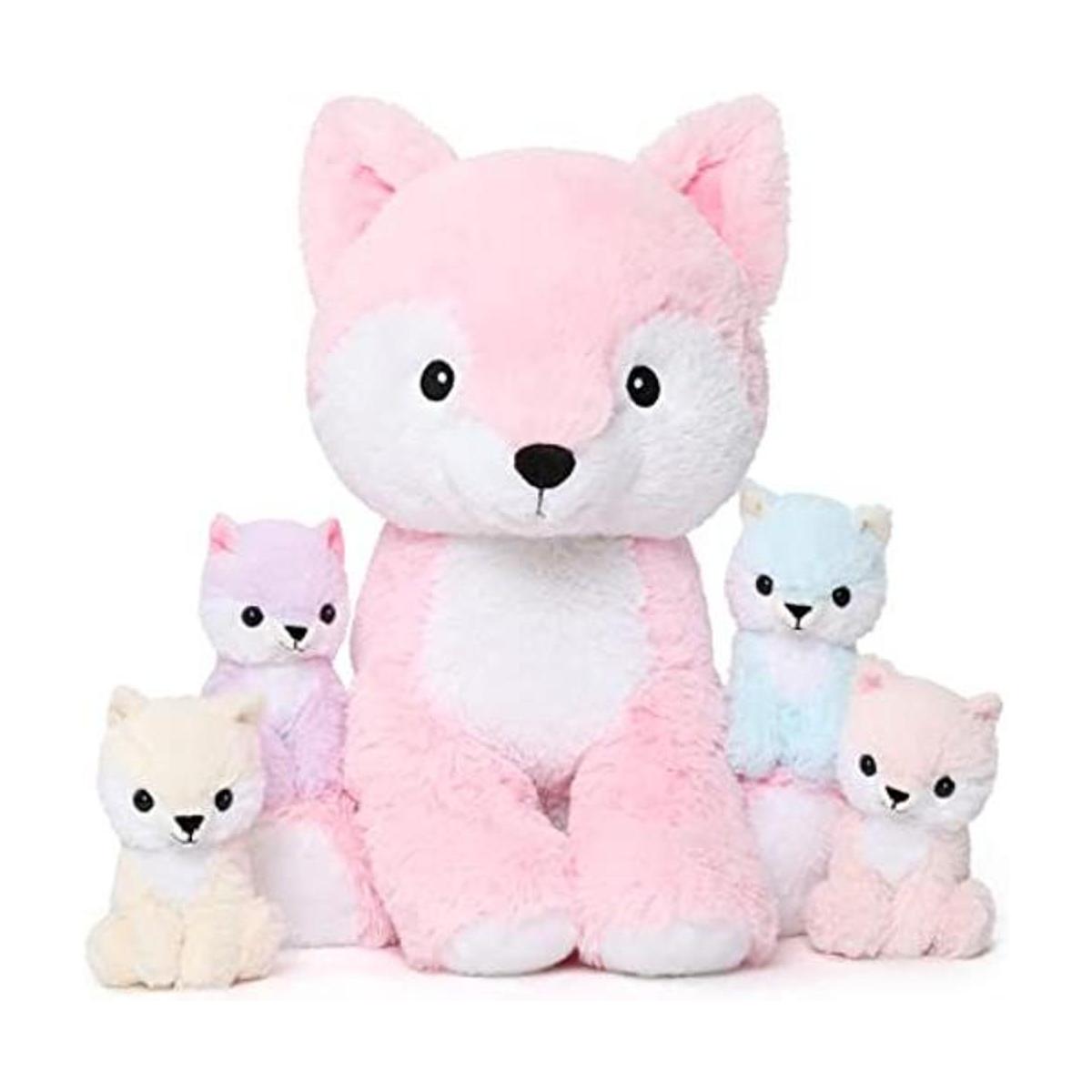 MorisMos Juguetes de peluche de zorro juego de peluche