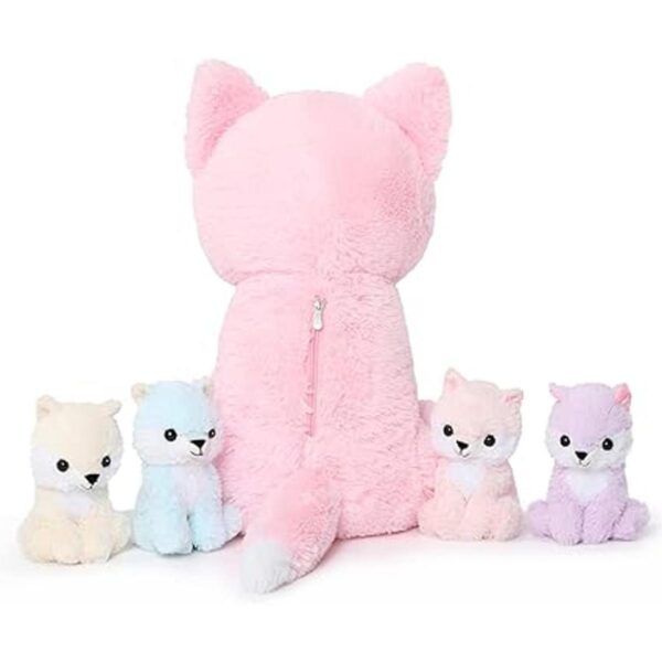 MorisMos Juguetes de peluche de zorro juego de peluche