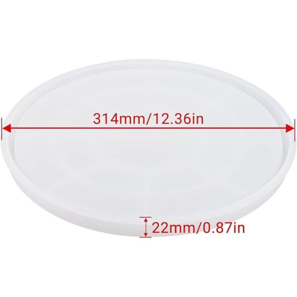 Molde de bandeja rodante para resina Gartful Molde de