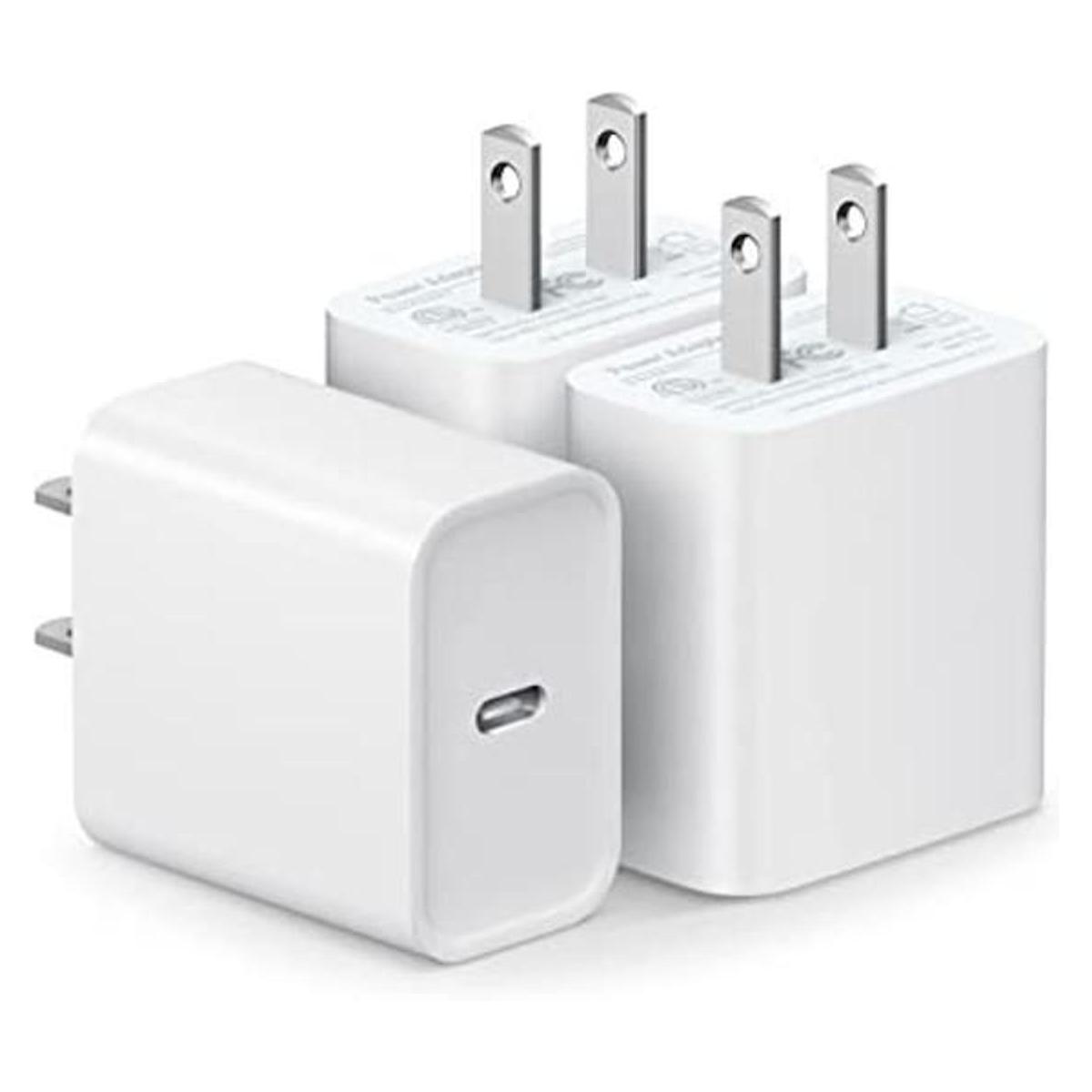 Paquete de 3 cargadores de pared USB C cargador rápido