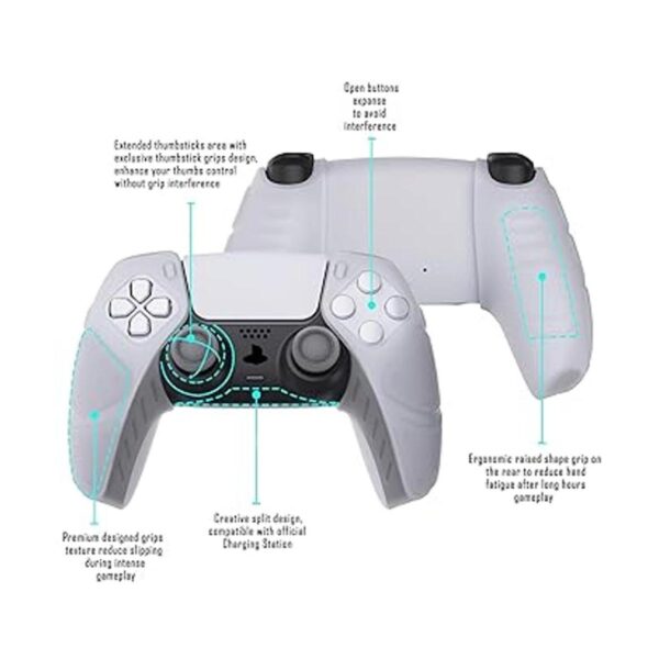 PlayVital Mecha Edition Funda ergonómica de silicona para_2
