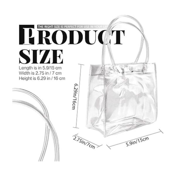 BadenBach 24 bolsas de regalo de plástico transparente con