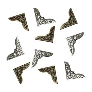 Book Corner HSCGIN 100 unidades de metal bronce y plata_4