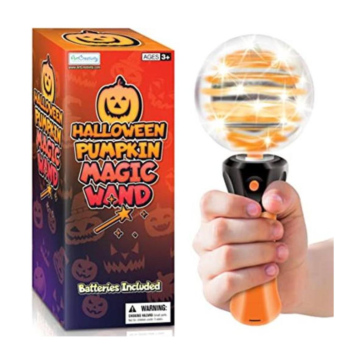 ArtCreativity Juguete de varita mágica con luz de calabaza