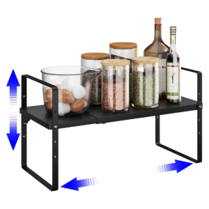 Estante apilable ampliable organizador de mostrador_1