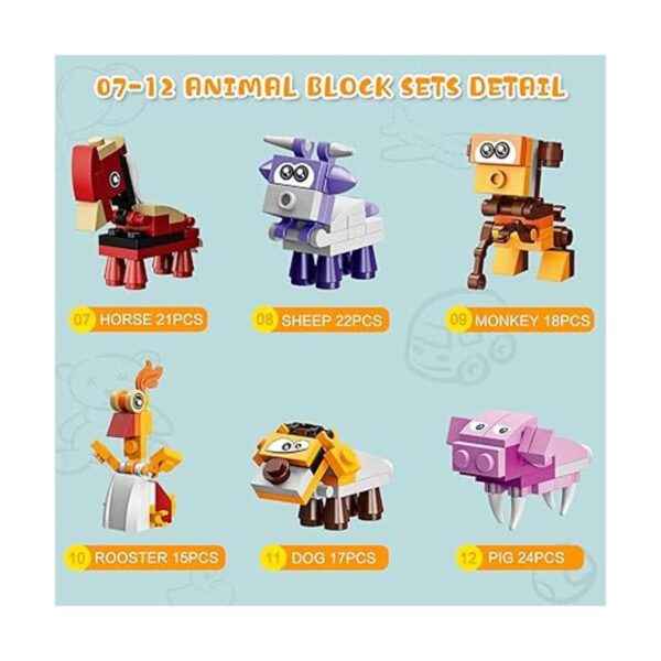 JOYPRO Juego de 12 cajas de bloques de construcción de_6