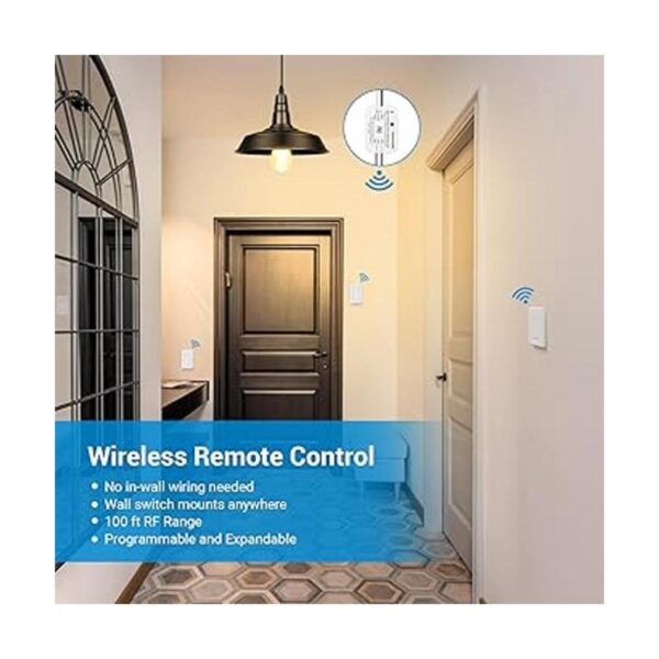 DEWENWILS Kit de interruptor de luz de pared inalámbrico_2