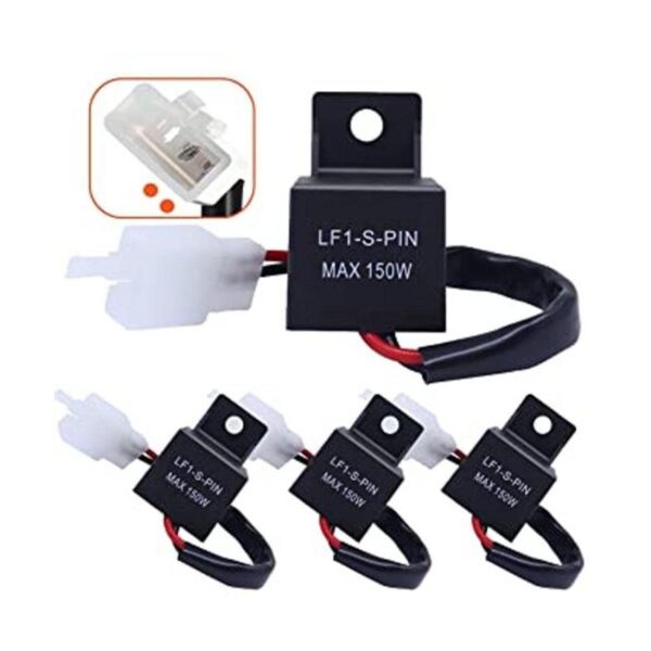 MQparts Relé intermitente electrónico LED de 2 pines de_1