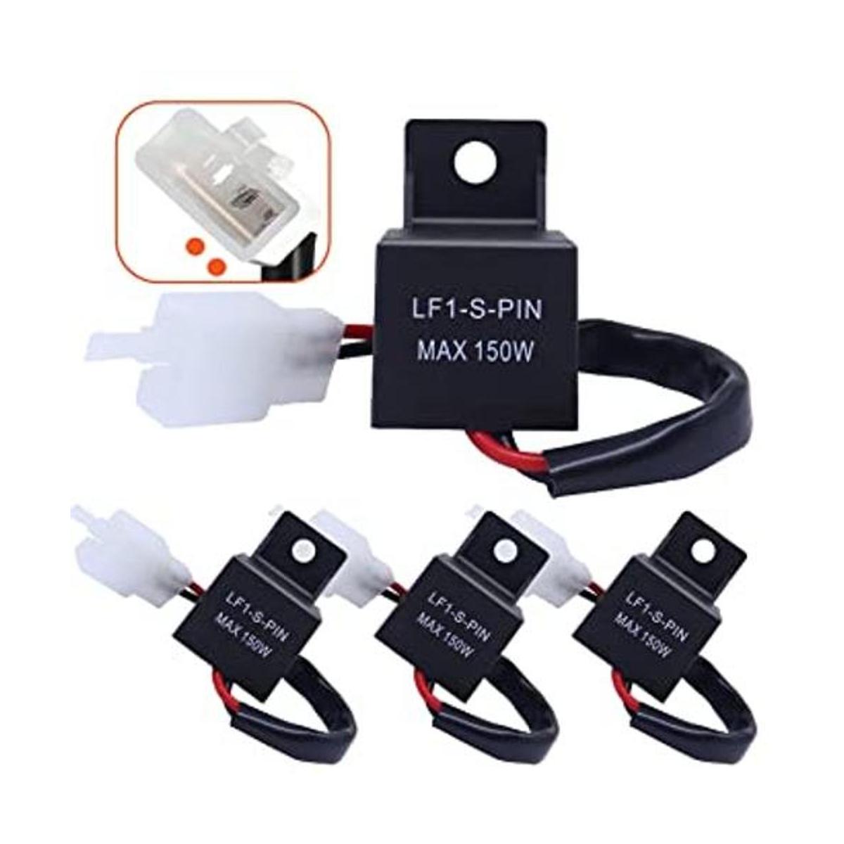 MQparts Relé intermitente electrónico LED de 2 pines de