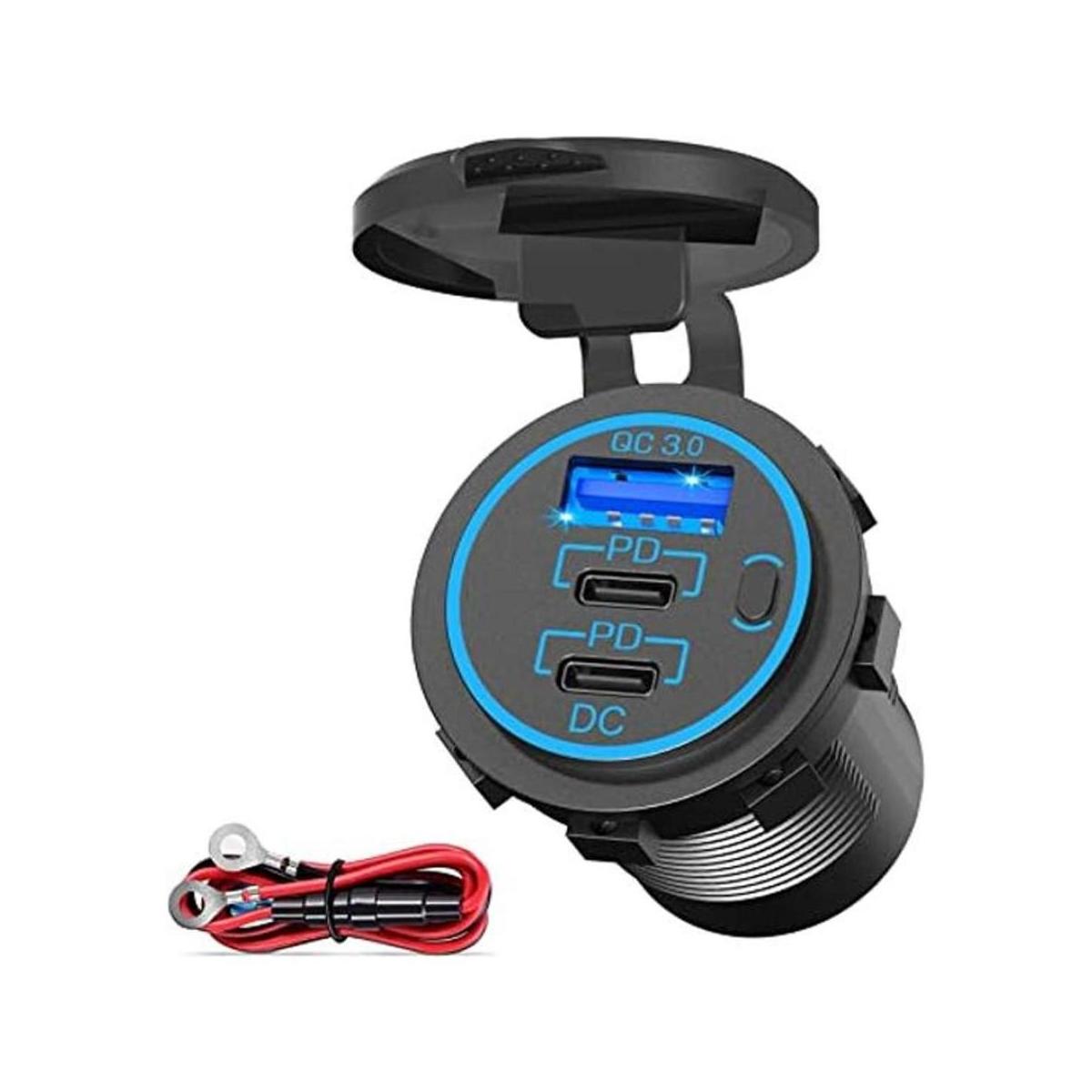 Enchufe de cargador USB C de 12 V enchufe USB C de 12 V
