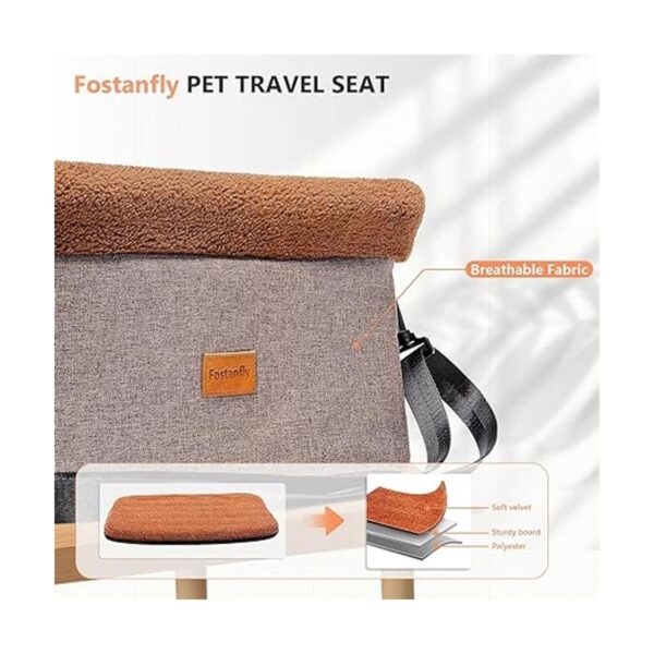Fostanfly Asiento de coche para perros pequeños asiento_6
