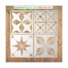 HELLATHUND 4 plantillas reutilizables de 12 x 12 pulgadas