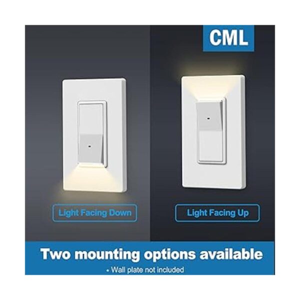 Paquete de 5 interruptores de luz iluminados CML
